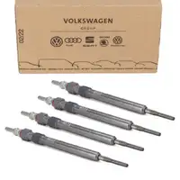 4x ORIGINAL VW Gl&uuml;hkerze Golf 6 7 Passat B6 B7 Tiguan Touran T5 T6 1.6/2.0 TDI 059963319AB