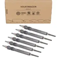 6x ORIGINAL AUDI VW Gl&uuml;hkerze A4 A5 A6 A7 A8 Q5 Q7 Phaeton Touareg 3.0 TDI 059963319AB
