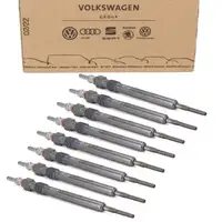 8x ORIGINAL AUDI VW Gl&uuml;hkerze A8 4E 4H Q7 4LB SQ7 4M Touareg 7P 4.2 TDI 059963319AB