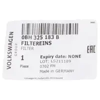 ORIGINAL VW Getriebefilter DSG DQ400E/500 GOLF 7 PASSAT B8 T5 T6 A3 KODIAQ 0BH325183B