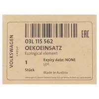ORIGINAL VW &Ouml;lfilter Golf 5 6 Passat T5 T6 Touran A3 A4 Octavia 1.6/2.0 TDI 03L115562