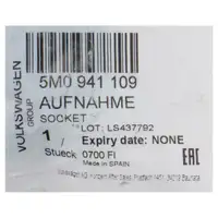 ORIGINAL VW H7 Lampentr&auml;ger Lampenfassung Hauptscheinwerfer Golf Plus 5 5M0941109