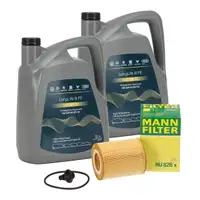 10x ORIGINAL 0W30 Motor&ouml;l + MANN &Ouml;lfilter f&uuml;r VW Amarok (T1) 3.0 TDI 4motion 241 PS
