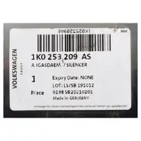 Mittelschalld&auml;mpfer Schalld&auml;mpfer f&uuml;r VW Golf 5 1K1 AUDI A3 8P1 8PA 2.0 TDI 1K0253209AS