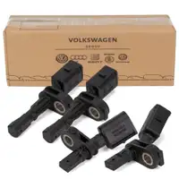 4x ABS Sensor Raddrehzahl f&uuml;r VW Golf 7 A3 8V Leon 5F Octavia 3 ohne Allrad vorne + hinten