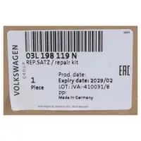 ORIGINAL VW Zahnriemensatz VW Golf 5 6 Passat A3 A4 A6 Leon Octavia 2 2.0 TDI 03L198119N