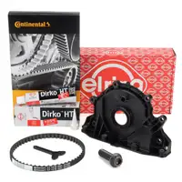 CONTI Zahnriemen &Ouml;lpumpe + Schraube + ELRING Wellendichtring f&uuml;r VW Golf 7 1.6/2.0 TDI