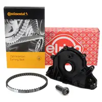CONTI Zahnriemen &Ouml;lpumpe + Schraube + ELRING Wellendichtring f&uuml;r VW Golf 7 1.6/2.0 TDI