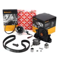 CONTI Zahnriemensatz + Wapu + ELRING Wellendichtring f&uuml;r VW Golf 7 Passat 1.6/2.0 TDI