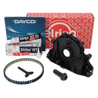 DAYCO Zahnriemen &Ouml;lpumpe + Schraube + ELRING Wellendichtring f&uuml;r VW Golf 7 1.6/2.0 TDI