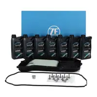 ZF Getriebe&ouml;lwanne + 7L WOLF Getriebe&ouml;l f&uuml;r AUDI A4 A5 A6 A7 A8 Q5 Q7 Q8 VW Touareg