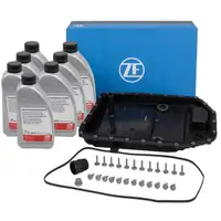 ZF Getriebe&ouml;lwanne + 7L febi Getriebe&ouml;l f&uuml;r BMW E81-88 E90-93 E39 E60/61 X1-6 6HP19 6HP21