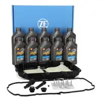 ZF Getriebe&ouml;lwanne + 10L SHELL SPIRAX S6 ATF D971 Getriebe&ouml;l f&uuml;r MERCEDES 9G-TRONIC 725