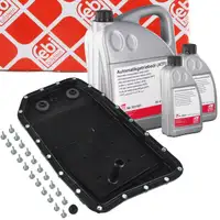 febi Getriebe&ouml;lwanne + Filter + Dichtung + 7L Getriebe&ouml;l f&uuml;r BMW 6HP26 6HP28 6HP32