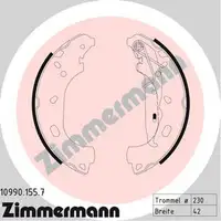 ZIMMERMANN Brake Drums + Brake Shoes for OPEL Astra H 1.2, 1.4, 1.6, 1.3 CDTI (Rear)