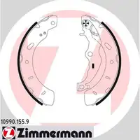 ZIMMERMANN Brake Drums + Brake Shoes for FORD Focus 3 MK3 (Rear)