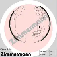ZIMMERMANN Brake Drums + Brake Shoes for DACIA Duster HS_ HM_ Rear
