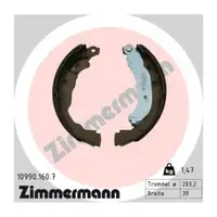 ZIMMERMANN Bremsbacken Satz f&uuml;r RENAULT Clio 5 DACIA Logan 3 MITSUBISHI Colt 7 hinten