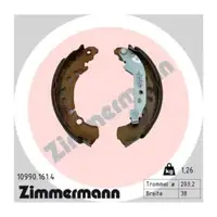 ZIMMERMANN Bremsbacken Satz f&uuml;r MAZDA 2 KB 1.5 Hybrid TOYOTA Aygo X B7 Yaris P21 hinten