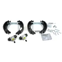 ZIMMERMANN Brake Drums + Brake Shoes + Wheel Cylinders for VW Golf 1 and 2, Polo (Rear)