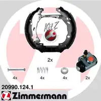 ZIMMERMANN KIT Z Bremsbacken + Radbremszylinder f&uuml;r CITROEN C2 1 + 2 Pluriel PEUGEOT 1007