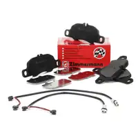 ZIMMERMANN Bremsbel&auml;ge + Warnkontakt f&uuml;r PORSCHE 997 3.6 Carrera 4 345 PS vorne