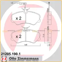 ZIMMERMANN Bremsscheiben + Bel&auml;ge + Wako f&uuml;r CITROEN C25 FIAT Ducato PEUGEOT 1800kg vorne