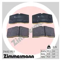 ZIMMERMANN Bremsbel&auml;ge f&uuml;r AUDI RS2 (B4) 17 Zoll PORSCHE 964 Turbo 993 928 5.4 GTS vorne