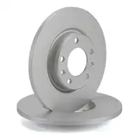ZIMMERMANN Brake Discs + Brake Pads for SKODA Fabia 1 and 2, VW Fox (Front)