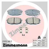ZIMMERMANN Brake Discs + Brake Pads for HYUNDAI Kona OS, OSE, OSI (15-inch front)