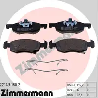 ZIMMERMANN Brake Discs + Brake Pads for OPEL Corsa E 14-inch front