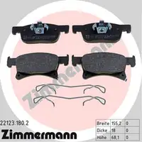 ZIMMERMANN Brake Discs + Brake Pads for OPEL Adam Corsa E 15-inch front