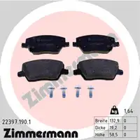 Zimmermann SPORT Bremsscheiben + Bremsbel&auml;ge f&uuml;r FIAT Tipo 356_ 1.4 1.3/1.6 D vorne