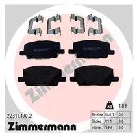 Zimmermann SPORT brake discs + Pads for OPEL Mokka J13, Model Year J4000001/JB000001 (Front)