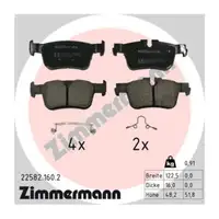 Zimmermann SPORT brake discs + brake pads for VOLVO S/V60, S/V90, XC60 (16-inch rear)