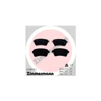 ZIMMERMANN Brake Discs + Pads for PSA Jumpy 3 Expert Traveller and OPEL Vivaro C (Rear)
