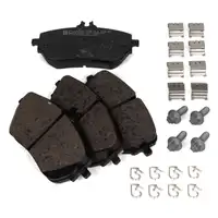 ZIMMERMANN Brake Discs + Pads + Wako for MERCEDES W177 V177 W247 with Sport Package (Front)