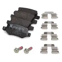 ZIMMERMANN Brake Discs + Brake Pads for Mercedes A-Class W169 and B-Class W245 (Rear)