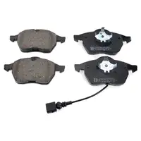 ZIMMERMANN Bremsscheiben + Bel&auml;ge + Wako f&uuml;r AUDI A3 8L VW Golf 4 Polo 9N vorne + hinten