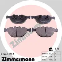 Zimmermann SPORT Bremsscheiben + Bel&auml;ge + Wako f&uuml;r BMW X5 E53 4.4i 320 PS vorne
