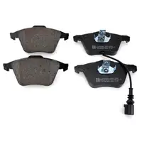 Zimmermann SPORT brake discs + pads + Wako for AUDI A3 3.2 V6 and VW Golf 5 (Front + Rear)