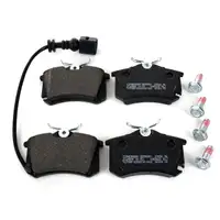 ZIMMERMANN Bremsscheiben + Bel&auml;ge + Wako f&uuml;r VW Polo 9N SEAT Ibiza 3 SKODA Fabia 1 hinten