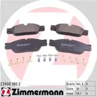 ZIMMERMANN Brake Discs + Brake Pads + Sensor for JAGUAR S-Type 2 X200 18-inch front