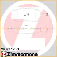 ZIMMERMANN Bremsscheiben + Bel&auml;ge f&uuml;r FIAT Panda/Classic 169_ 1.2 4x4 1.3D Multijet vorne