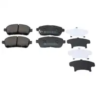 ZIMMERMANN Brake Discs + Brake Pads for FORD Fiesta 6 MK6 (Front)