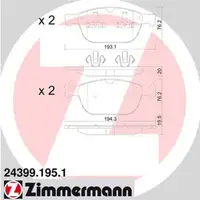 ZIMMERMANN Brake Discs + Brake Pads for VOLVO XC60 156 up to model year, front