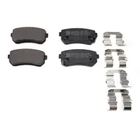 ZIMMERMANN Brake Discs + Brake Pads for HYUNDAI Accent 3 i20 with ESP and KIA Rio 2 (rear)