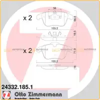ZIMMERMANN Brake Discs + Brake Pads for PEUGEOT 508 1 407 2.0 HDi (Front)