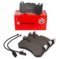 ZIMMERMANN Bremsbel&auml;ge + Warnkontaktsensor f&uuml;r AUDI RS6 C6 C7 RS7 4G PR-1LM/1LX vorne