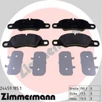 ZIMMERMANN Brake Discs + Pads + Wako for PORSCHE 997 3.6 Carrera 345 hp (front)